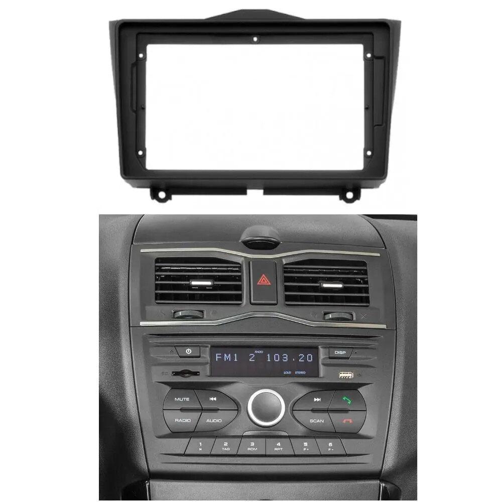 9 Inch Car Radio Panel Frame Dashboard Frame Black Fit For Lada Granta 2018 2019