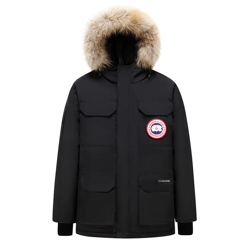 Dumping goods men's and women's Parker medium and long down jackets men's winter new expedition coat jacket