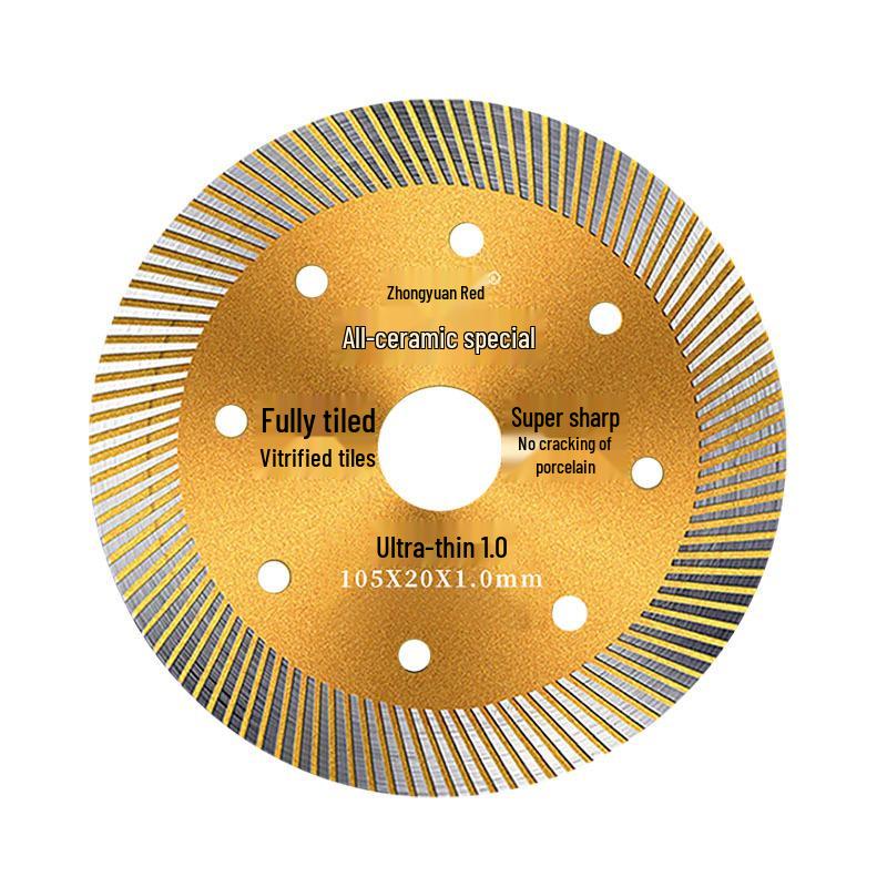 Ultra-Thin Red Diamond Blade for Porcelain, Vitrified, and Marble - No Chipping, Dry Cut