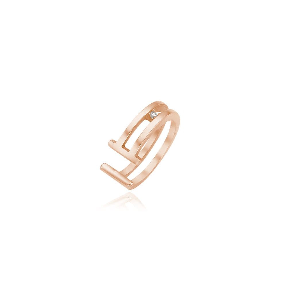 Weaving Tea Silver Pink Ear Cuff Tessvp13490M