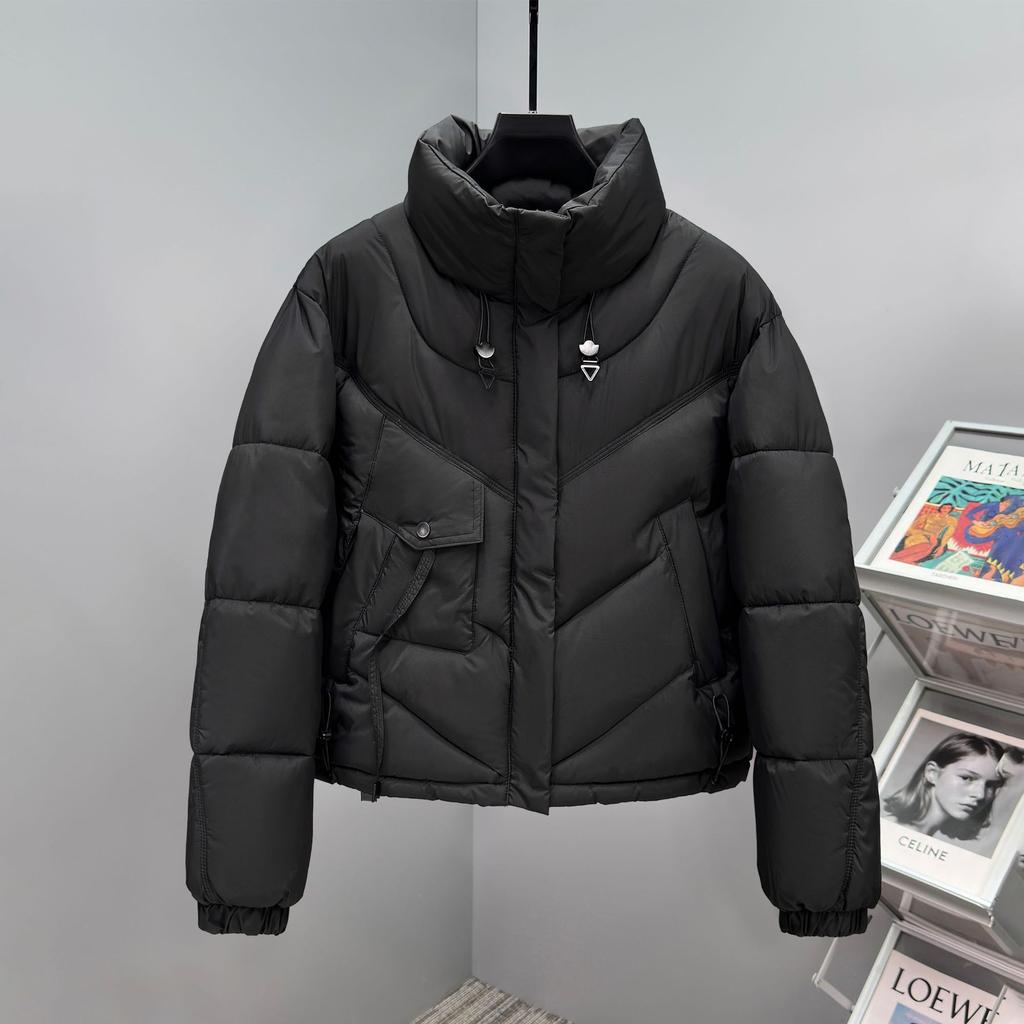 Winter 2025 new cotton-padded jacket women's Korean version of cotton-padded clothing loose small thickened jacket stand-up collar cotton-padded