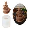 Christmas Silicone Candle Mold Crafting and Festival Decors Moulds Silicone Texture Present for Hand-Making Enthusiasts