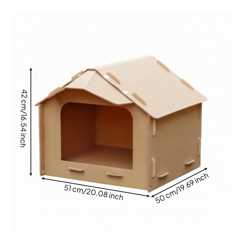 Outdoor Feeding Shelter Sturdy Cat House Safe for Garden