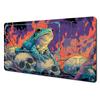 Dark Fantasy Frog Skulls Pink Leaves Gaming Mouse Pad Large Extended Desk Mat Smooth NonSlip Base for Gamer