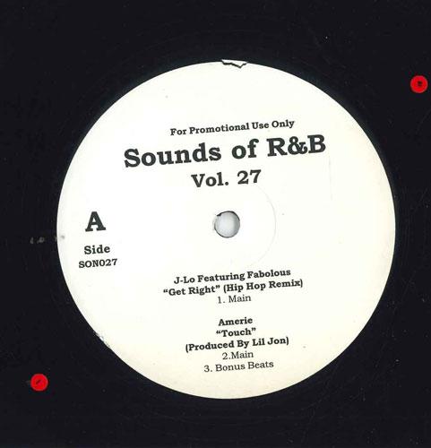 

12inch Record VARIOUS Sounds Of Rb Vol. 27 SON027 NOT ON LABEL US Rap HipHopRB Used