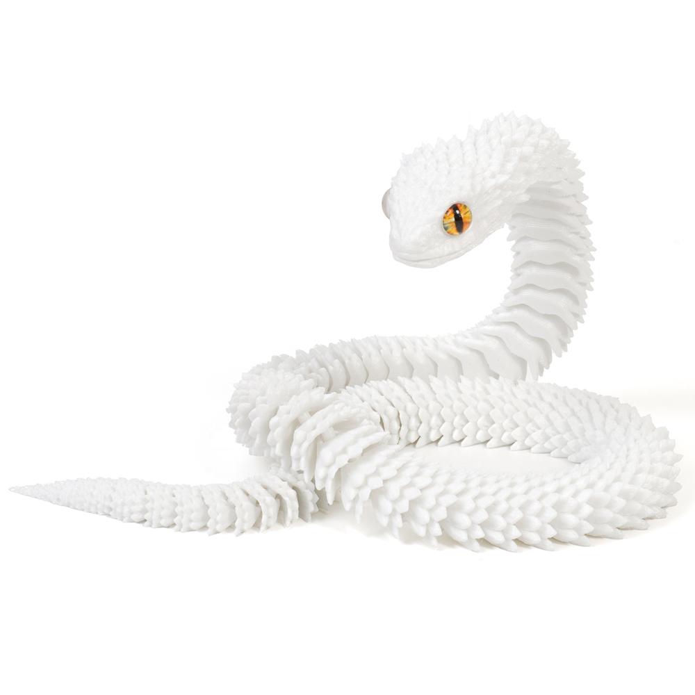 30/45/60cm 3D Printed Snake Toy Realistic Animal Simulation Model  Car Decoration