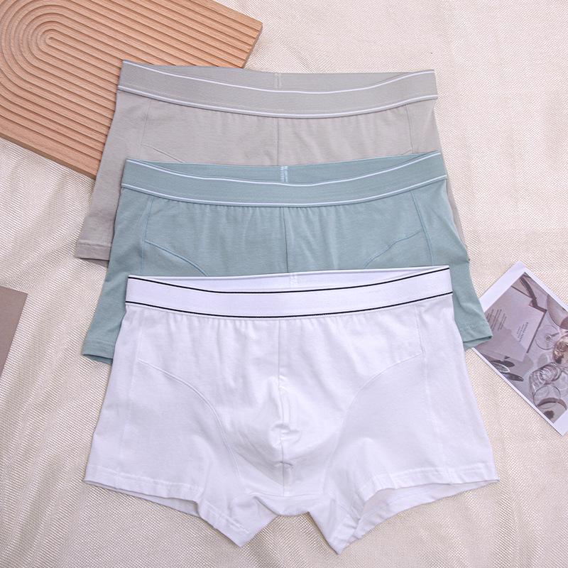 Men's Youth Boxer Shorts: Breathable, Comfortable Cotton with Double-Layered Inner Crotch for Spring & Summer