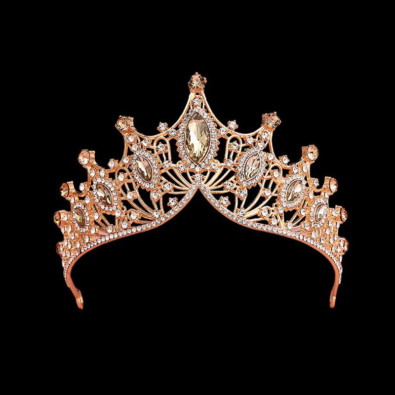 Bridal Crown Headband Headband Wedding Korean Style Birthday Adult Gift Crystal Crown Princess Dress Hair Accessory