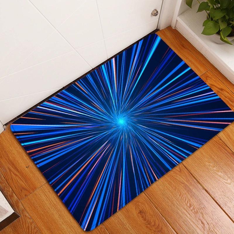 3D Visual Entrance Door Mat Innovation Vortex Dizziness Carpet Bathroom Kitchen Bedroom Anti Slip Rug Home Decoration