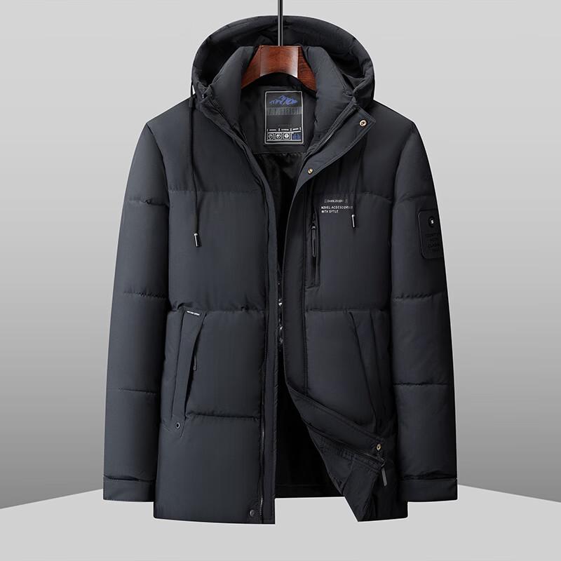 

Men s Plus Size Detachable Hood Thickened Winter Padded Jacket 200/5XL