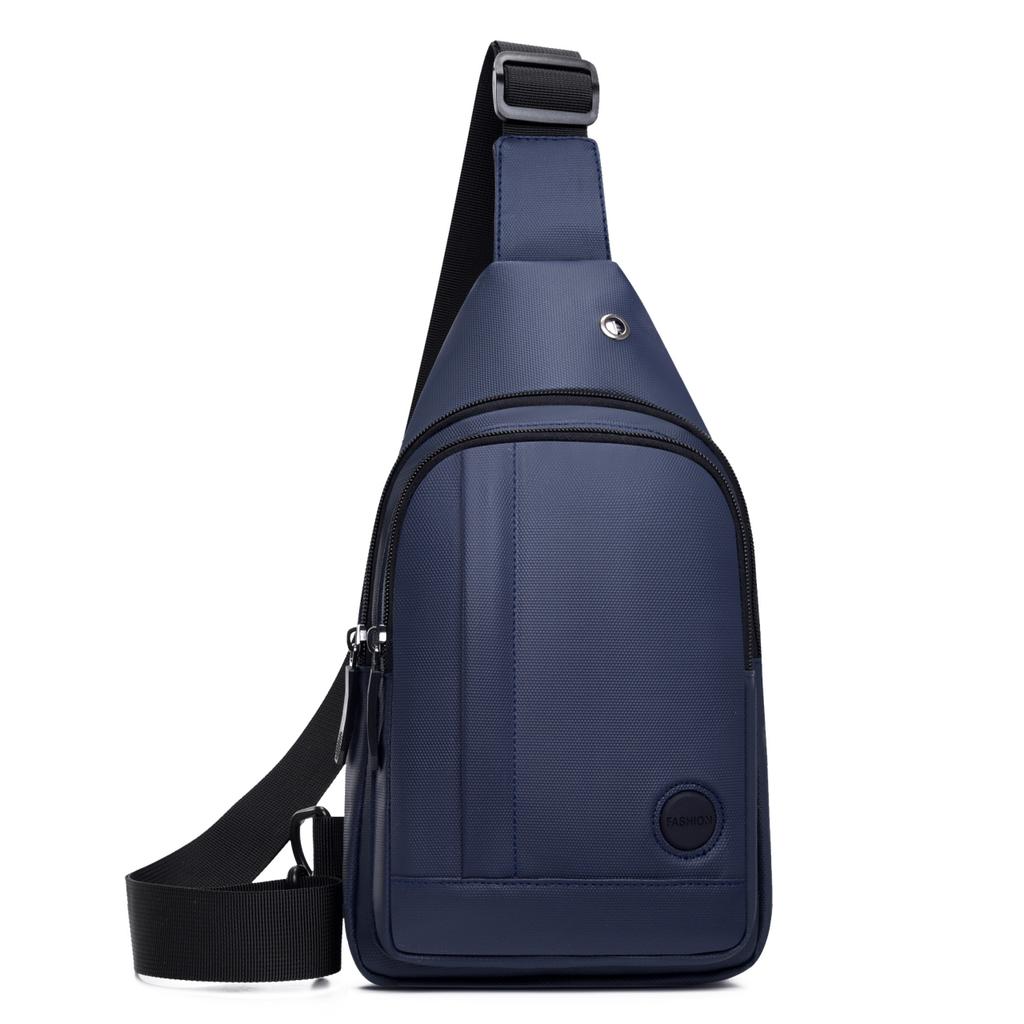 Lightweight Men'S Chest Bag, Casual Nylon Crossbody Bag,Hiking Multipurpose Sling Bag For Outdoor Sports & Daily Commute