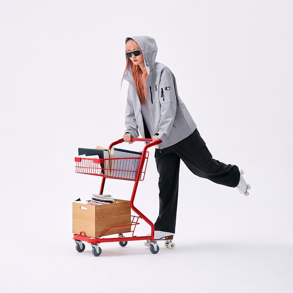 New MLB New York Yankees Basic Collection SS25 Trench Coat Unisex Light Gray 3AWJB0351-50GRL