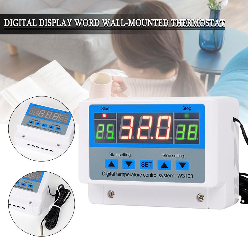 

PDTO Новый цифровой высокомощный настенный регулятор температуры 30А, контакт 5000 Вт