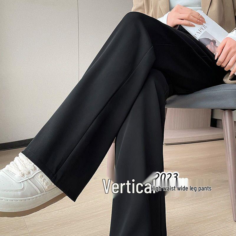 

Women s Plus Size Summer Wide-Leg & Straight-Leg Pants - High-Waisted, Anti-Wrinkle, Loose Fit, Lightweight 3XL: 165-195 jin
