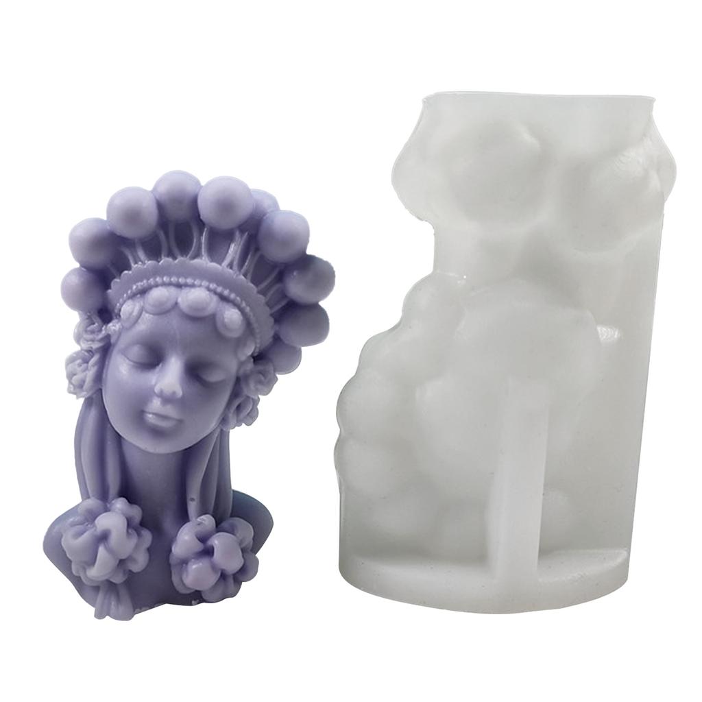 Pretty Girl Decor Candle Silicone Mold Epoxy Resin DIY Decoration Making Soap