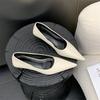 2025 Spring and Autumn New Korean Version Pointed-toed Stiletto High Heels Women's Low-heeled Versatile Temperament One-pedal Work Shoes