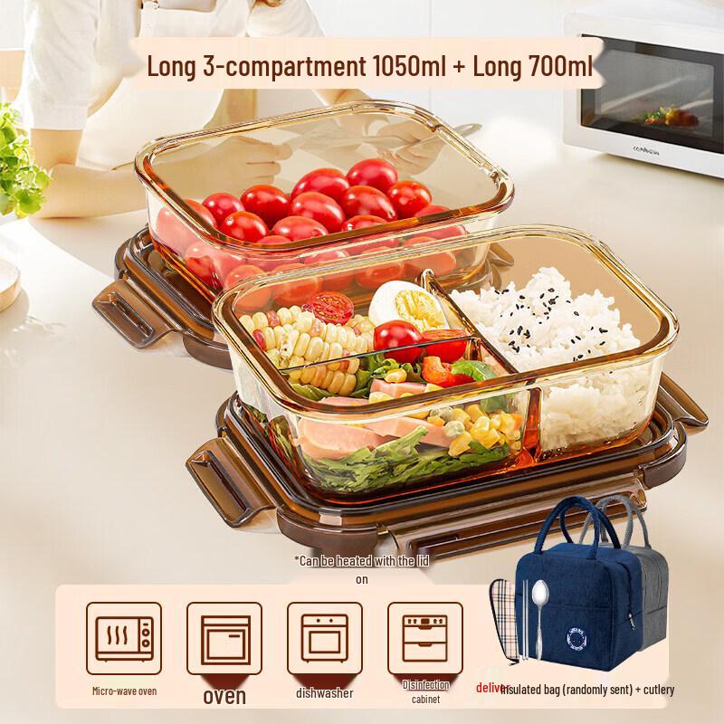 Qiwei Glass Microwave-Safe Food Container