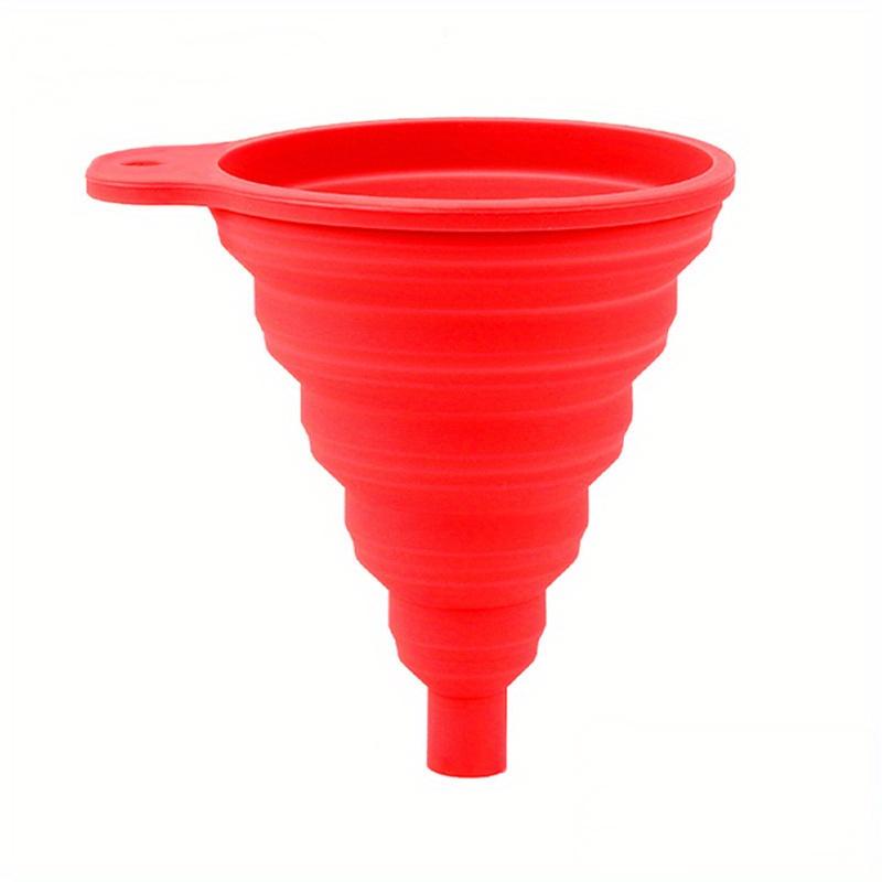 Motorcycle Engine Oil Funnel Car Universal Silicone Liquid Funnel Foldable Portable Oil Change Telescopic LongNeck Liquid Funnel