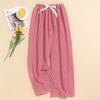 Women's Casual Fashion Sleep Pants Striped Loungewear Pants Wearable As Outerwear High-Waisted Pants