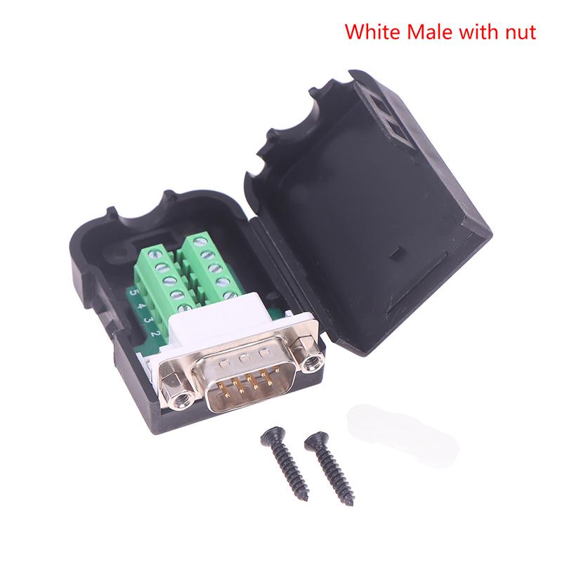 DB9 Serial Adapter RS232/485/422 Connector Male Female 9 Pin Breakout Terminal COM Connector 21-24 AWG Wire Solderless