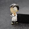 Fashion Cute Women Men Opal Enamel Doctor Nurse Brooches Pins Gifts For Medical Personnel Jewelry