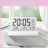 Modern Minimalist Digital Alarm Clock With Lcd Display For Home Decor And Temperature Monitoring