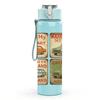 1PC Vintage Truck Sign Collage Print 750ml Color Plastic Sports Water Bottle Leakproof Flip Straw Lid For Sports Office Home Use