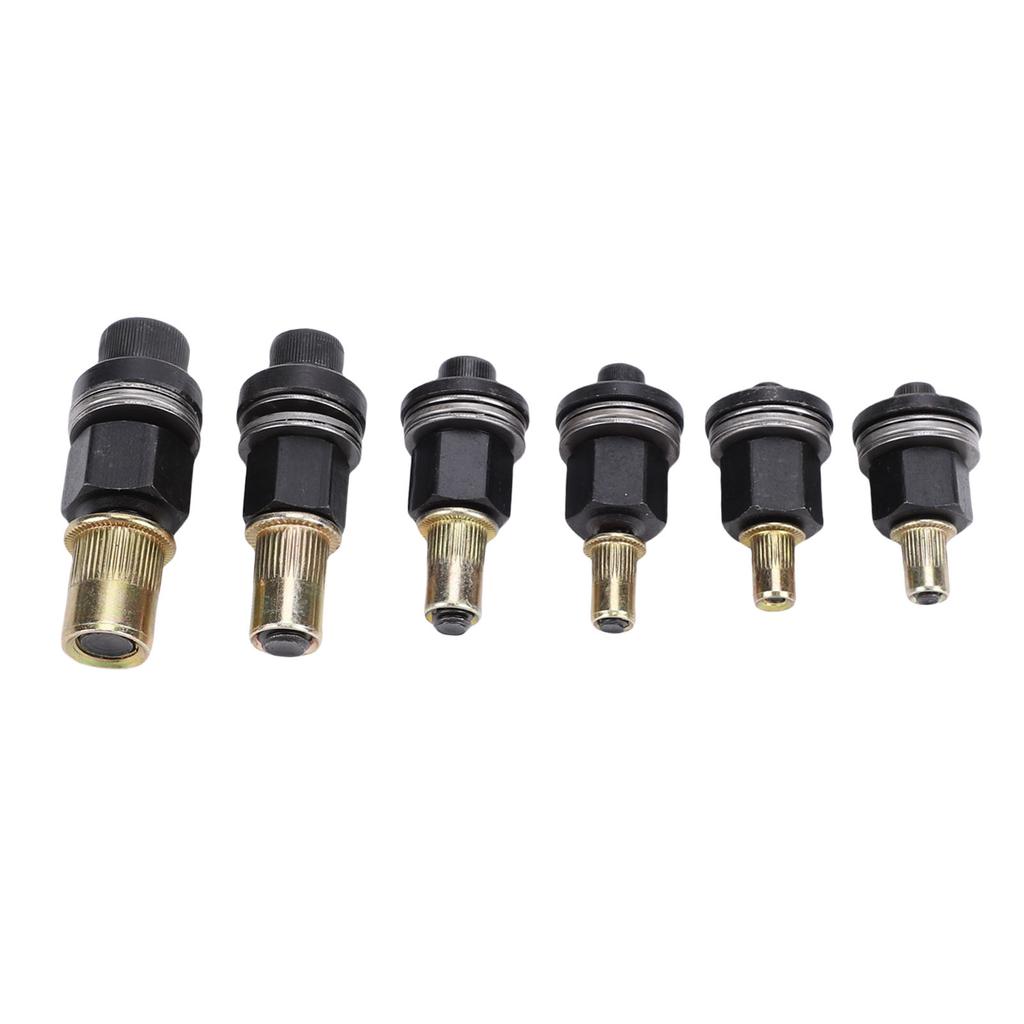 6Pcs Hand Rivet Nut Tool Mandrels Manual Rivnut Tool Mandrel Set Accessories 10# 24 3 8 16