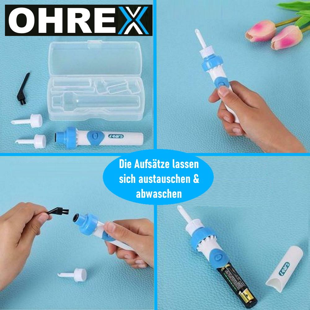 OHREX Elektrischer Ohrenschmalz Entferner Ohrenreiniger Ohrenschmalzentferner