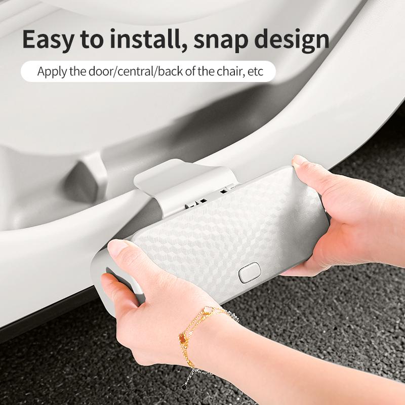 1PC Car Mounted Multifunctional Hanging Garbage Bin Pess Type with Lid Leak Proof In Car Storage Bin In Car Miscellaneous Sorti