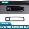 For Toyota Highlander XU70     2024 Hybrid Stainless Car Trunk Door Handle Frame Cover Trim Sticker Accessories