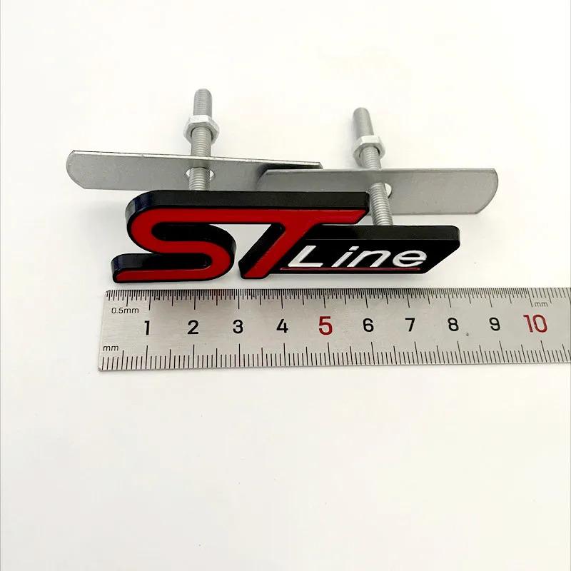 3D kovové logo ST Line odznak emblém na kufr přední mřížku pro Ford Focus MK4 PUMA Mondeo Kuga Fiesta ST Line samolepka příslušenství