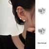 Chic Glossy C-Shaped Women's Earrings: European American Fashion Inspired Studs