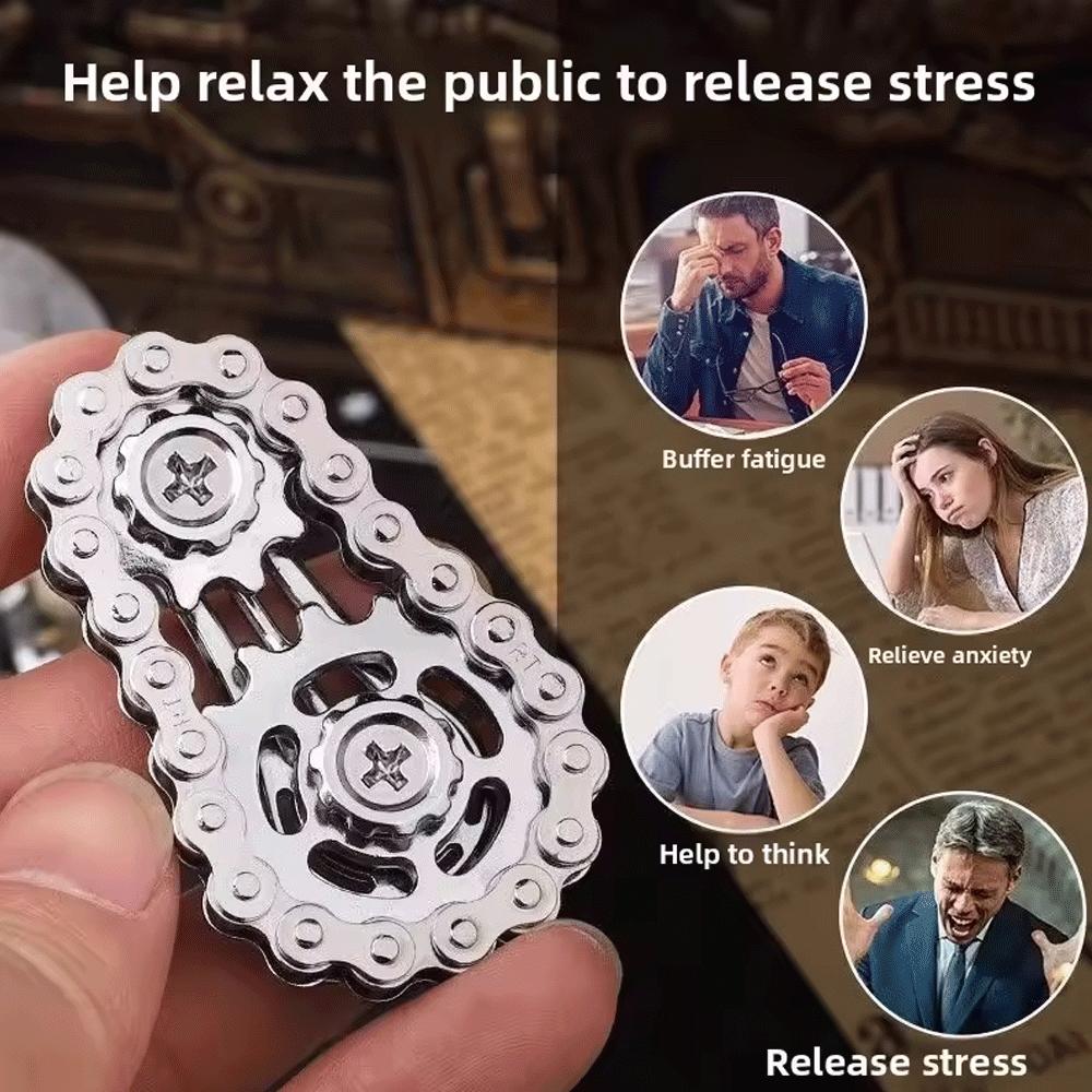 Metal Fidget Spinner Office Desk Toy Stress Relief Gears Hand Spinner for Adults desk decoration home decor Relieve stress relax