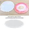 Small Round Washable Silicone Tray Mold Easy Clean Reusable Resin Tray Mold Irregular Shape DIY Tray Coaster DIY Craft