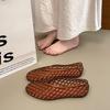 Umweltfreundliche Damen-Mesh-Slipper: Strand-Jelly-Flats mit Hohlgitter-Design