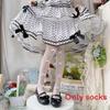 Lolita Overtheknee Stockings With Butterfly Bow Summer Sheer Nylon For Women