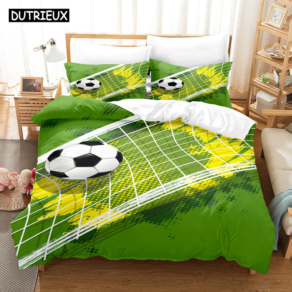 3D Football Bedding Sets Duvet Cover Set With Pillowcase Twin Full Queen King Bedclothes Bed Linen