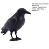 Realistic Crow Design Ornament, Crow Decoration with Feather Texture, Stable Base Waterproof Sun-Resistant Gothic Halloween Decor