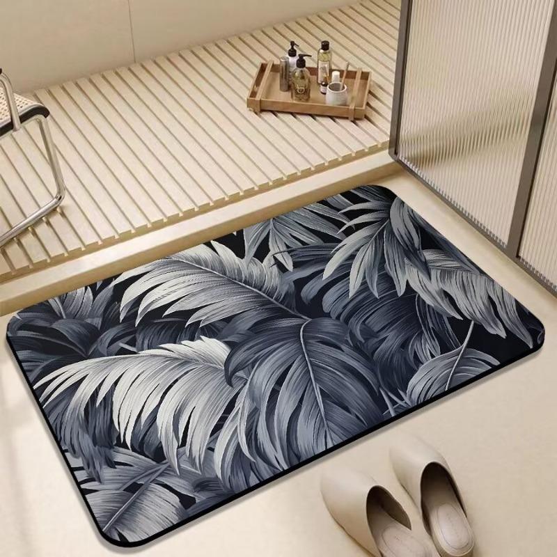 Bathroom door absorbent soft floor mat Diatom quick drying toilet non-slip toilet toilet foot mat