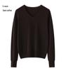Women's 100% Pure Wool Seamless Knit Sweater, Machine Washable, Round Neck Spring Top