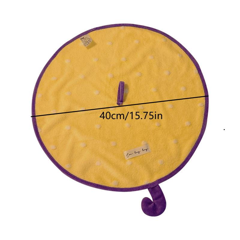 Mini Umbrella-Shaped Hand Towel, Cute Absorbent And Quick-Drying Bathroom Towel, Thickened Coral Fleece Kitchen Handkerchief