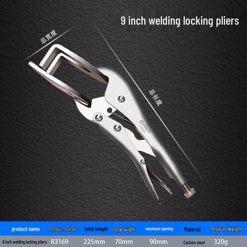 Multi-Function Heavy-Duty Wide Mouth Vise Grip C-Clamp for Woodworking
