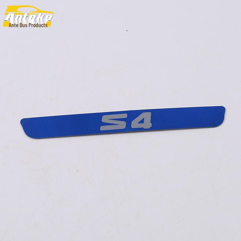 19 S4 Rear Bumper Bright Strip and Tailgate Trunk Protection Pedal - Stainless Steel Car Sticker Accessories