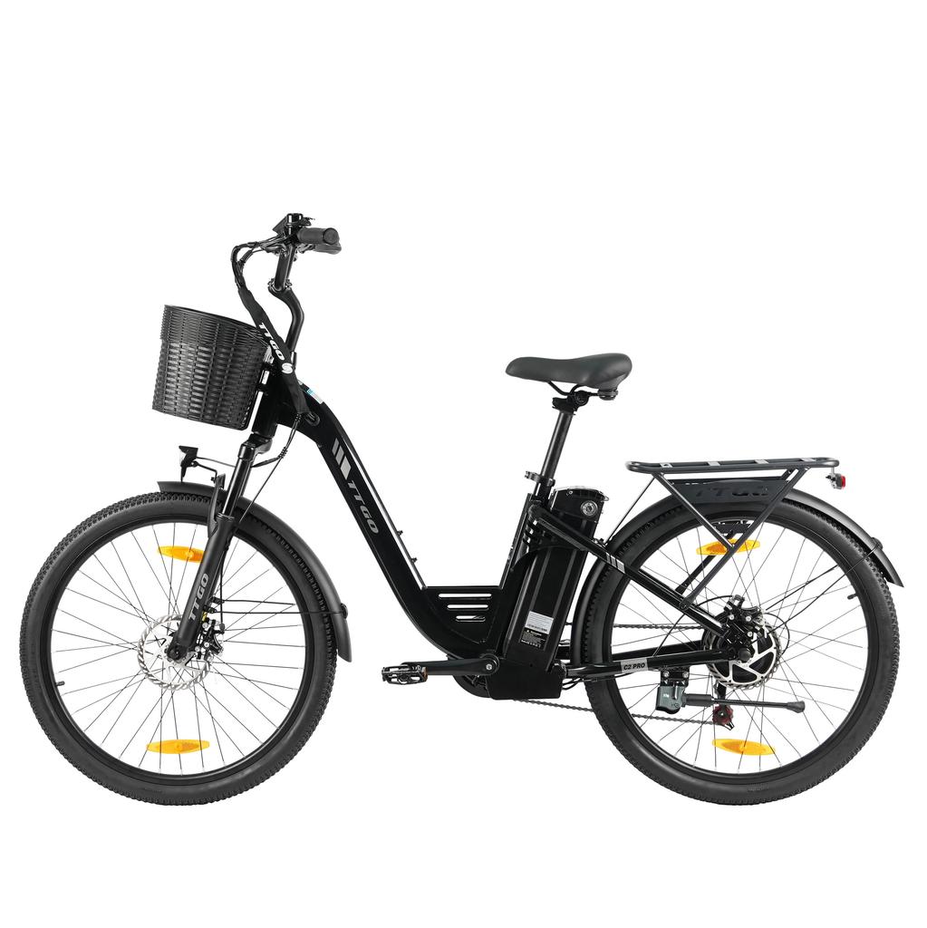 TTGO C2 Pro City Commuting Electric Bicycle 36V18AH Battery 26 Inch Mountain Tires 25KM/H Top Speed E-Mountain Bike