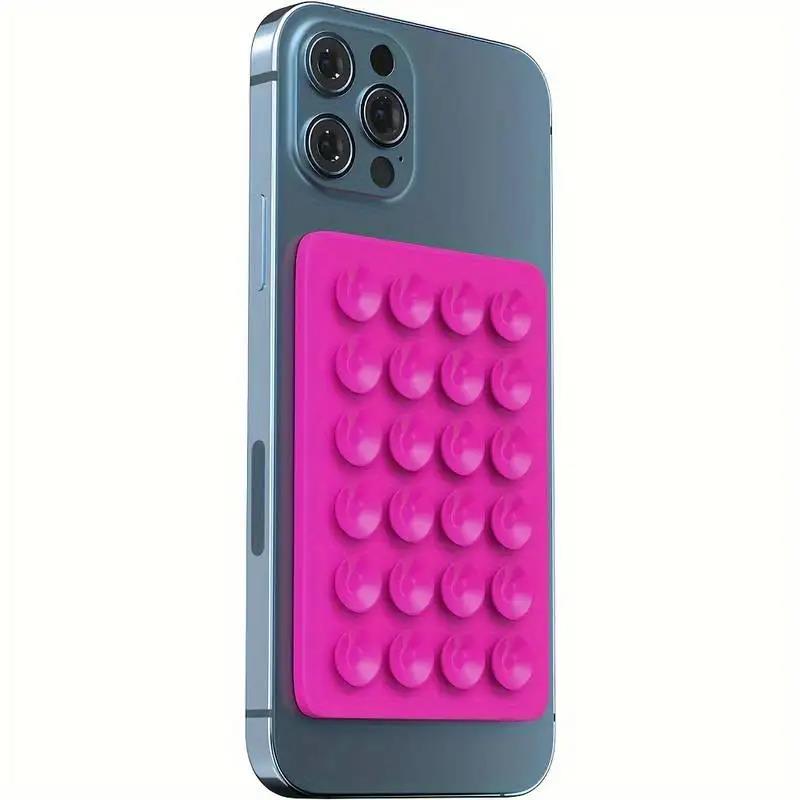 Backed Silicone Suction Pad For Mobile Phone Suction Cup 3M Backed Adhesive Silicone Rubber Sucker Pad Wall Holder For Fixed Pad