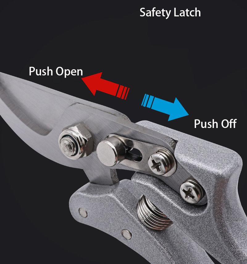 8.5 inch High Carbon Steel 60HRC Hardness Blade Bypass Pruning Shears Household Outils Manuels for Bonsai Garden Tools Scissors