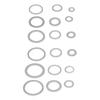 540Pcs Sealing Washer Kit Corrosion Resistant O Ring Aluminum Alloy Washer Set for Automobiles