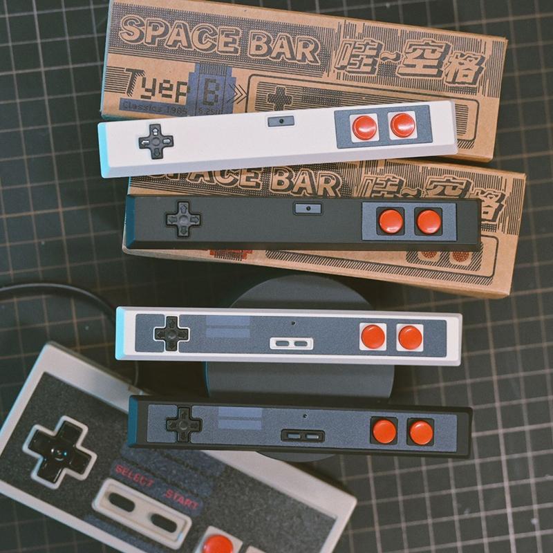 Retro Gamepad Keycap 6.25U Leertaste Artisan Keycap ABS Material Für MX Schalter Für Gaming Mechanische Tastatur Schwarz Weiß