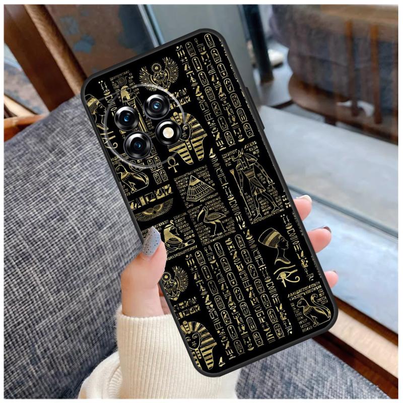 Ancient Egyptian Hieroglyphic Case For OnePlus 13R 13T 12R 10R 10T 15 13 12 11 10 9 Pro Nord 5 CE 2 3 4 Lite N20 N30 Coque